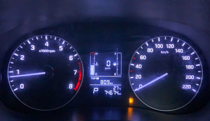 2017 Hyundai Creta 1.6 SX PLUS AUTO PETROL, Petrol, Automatic, 74,725 km, Odometer Image