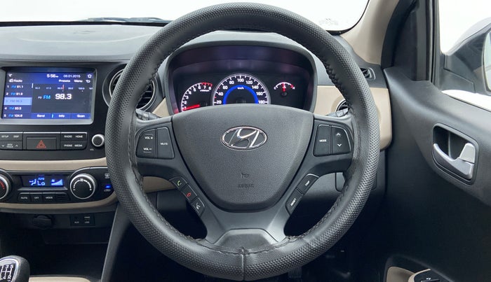 2018 Hyundai Grand i10 ASTA 1.2 KAPPA VTVT, Petrol, Manual, 25,602 km, Steering Wheel Close Up