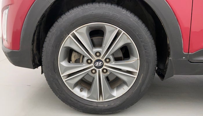 2017 Hyundai Creta SX PLUS 1.6 PETROL DUAL TONE, Petrol, Manual, 50,121 km, Left Front Wheel