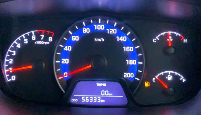 2016 Hyundai Xcent SX 1.2, Petrol, Manual, 56,333 km, Odometer Image