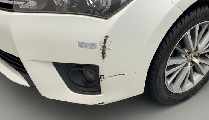 2016 Toyota Corolla Altis VL CVT PETROL, Petrol, Automatic, 1,18,478 km, Front bumper - Paint has minor damage