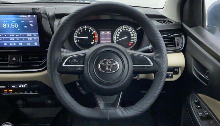 2023 Toyota Glanza S, Petrol, Manual, 4,653 km, Steering Wheel Close Up