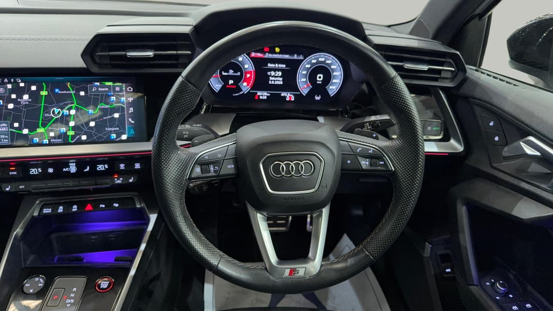 2022 Audi S3 2.0 Tfsi Quattro, Automatic, 38128 km, Steering Wheel Close-up