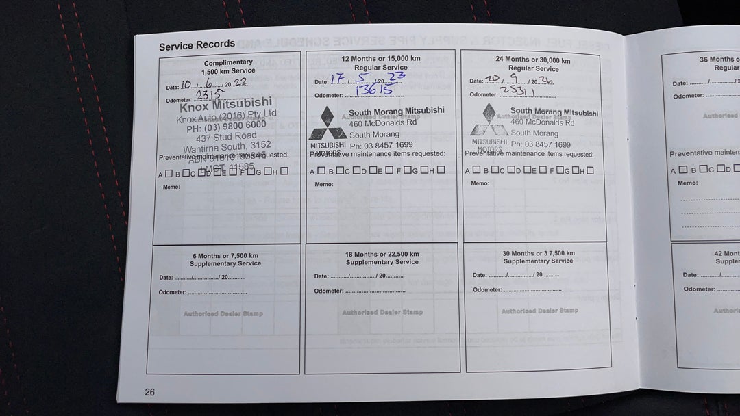 2022 Mitsubishi ASX Gsr (2wd), Automatic, 30436 km, Service History