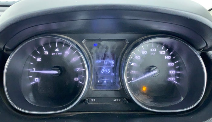 2019 Tata Tiago XZ 1.2 REVOTRON, Petrol, Manual, 73,805 km, Odometer Image