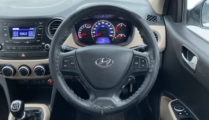 2016 Hyundai Grand i10 SPORTZ 1.2 KAPPA VTVT, CNG, Manual, 63,756 km, Steering Wheel Close Up