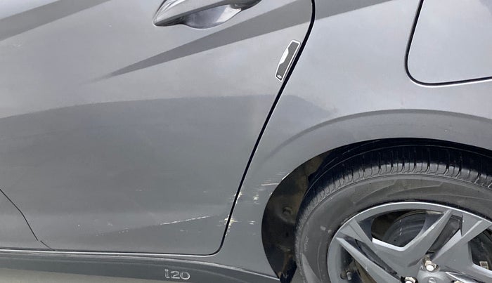 2021 Hyundai NEW I20 SPORTZ 1.2 MT, Petrol, Manual, 13,314 km, Left quarter panel - Slightly dented