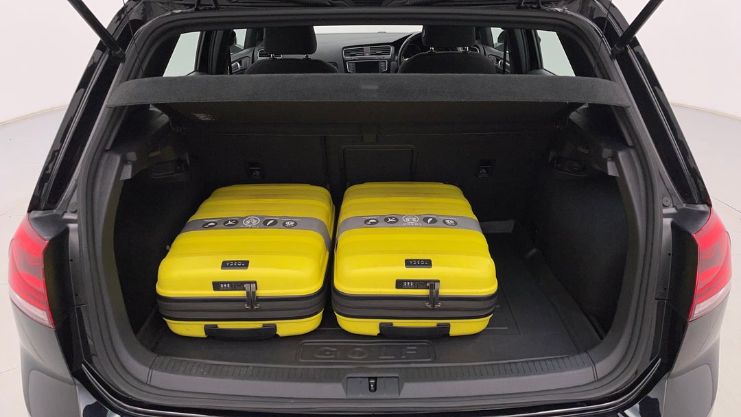 Boot Inside View with Luggage