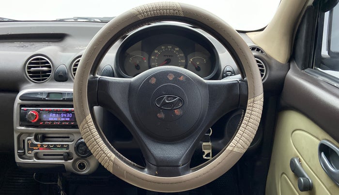 2010 Hyundai Santro Xing GL, Petrol, Manual, 46,734 km, Steering Wheel Close Up