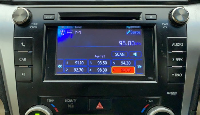 2012 Toyota Camry 2.5L AT, Petrol, Automatic, 1,10,751 km, Infotainment system - Touch screen not working