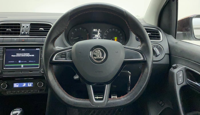 2017 Skoda Rapid MONTE CARLO 1.6 MPI AT, CNG, Automatic, 38,399 km, Steering Wheel Close Up