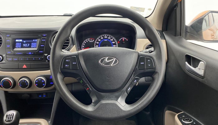2016 Hyundai Grand i10 SPORTZ 1.2 KAPPA VTVT, Petrol, Manual, 18,831 km, Steering Wheel Close Up