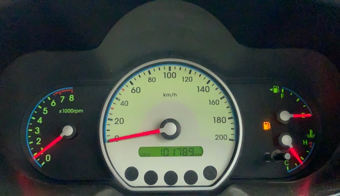 2009 Hyundai i10 MAGNA 1.2, Petrol, Manual, 1,02,364 km, Odometer Image