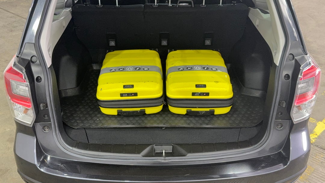 Boot Inside View with Luggage