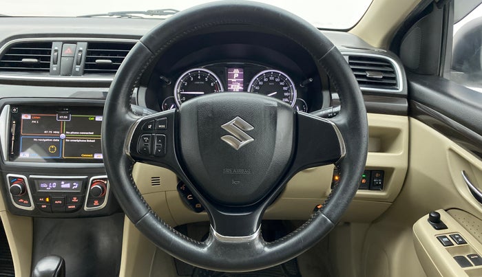 2016 Maruti Ciaz ZXI+ AT, CNG, Automatic, 87,335 km, Steering Wheel Close Up