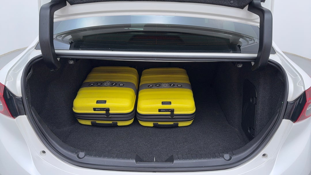 Boot Inside View with Luggage