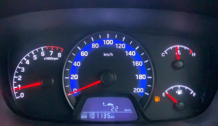 2014 Hyundai Xcent S 1.2, Petrol, Manual, 1,01,135 km, Odometer Image