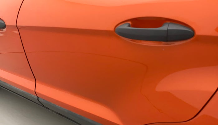 2016 Ford Ecosport AMBIENTE 1.5L PETROL, Petrol, Manual, 1,11,777 km, Rear left door - Minor scratches
