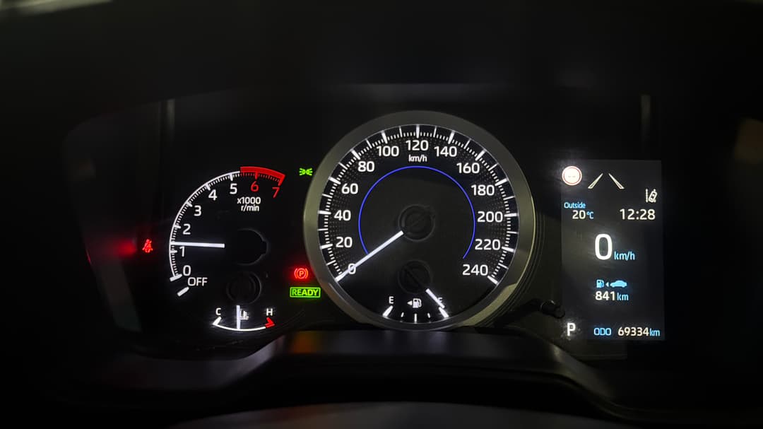 2020 Toyota Corolla Ascent Sport Hybrid, Automatic, 69334 km, Odometer View