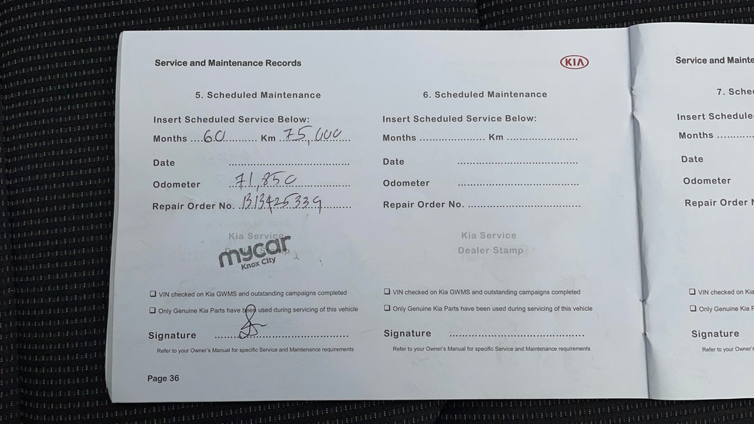 2020 Kia Cerato S, Automatic, 74537 km, Service History