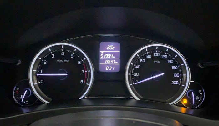 2015 Maruti Ciaz ZXI+ RS, Petrol, Manual, 19,612 km, Odometer Image