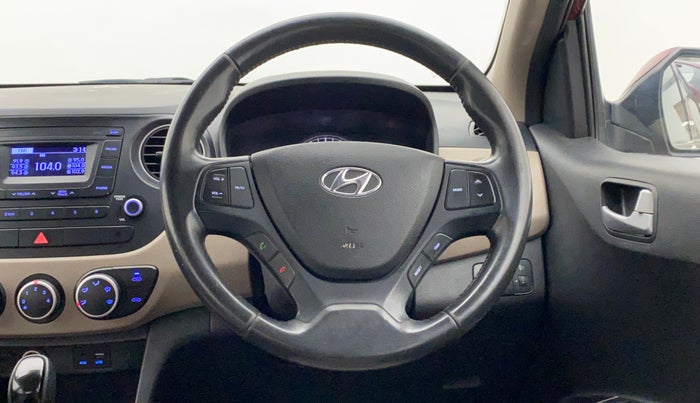 2016 Hyundai Grand i10 ASTA AT 1.2 KAPPA VTVT, Petrol, Automatic, 42,687 km, Steering Wheel Close Up