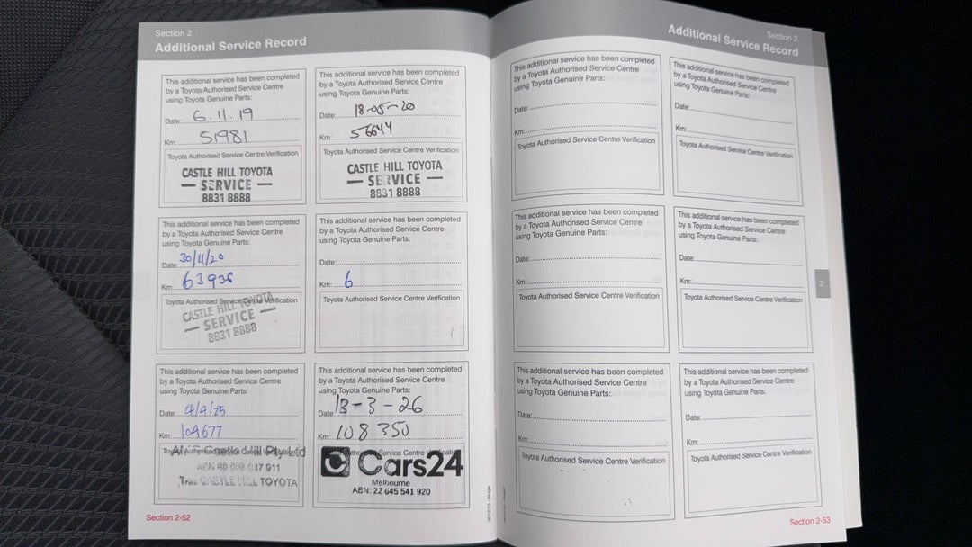 2015 Toyota Kluger Gx (4x2), Automatic, 108357 km, Service History