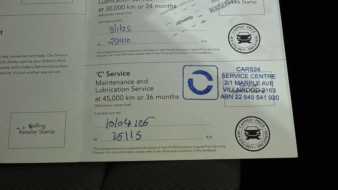 2025 Subaru Crosstrek AWD 2.0l, Automatic, 36121 km, Service History