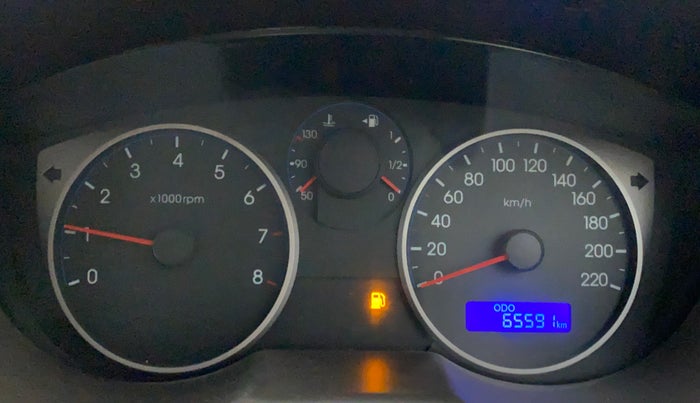 2010 Hyundai i20 MAGNA (O) 1.2, Petrol, Manual, 65,702 km, Odometer Image