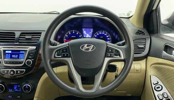 2015 Hyundai Verna FLUIDIC 4S 1.6 VTVT S, Petrol, Manual, 52,816 km, Steering Wheel Close Up