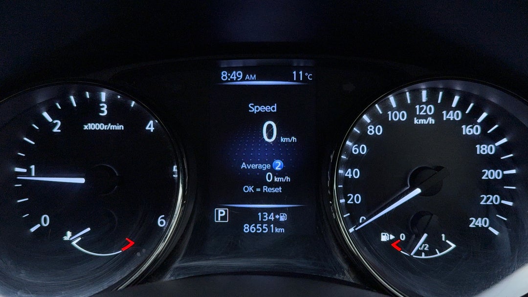 2018 Nissan X-trail Ts (4wd), Automatic, 86551 km, Odometer View