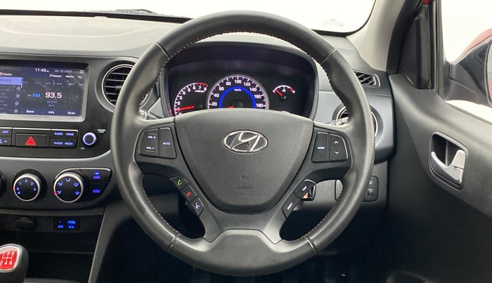 2019 Hyundai Grand i10 SPORTZ DUAL TONE 1.2 VTVT, Petrol, Manual, 10,618 km, Steering Wheel Close Up