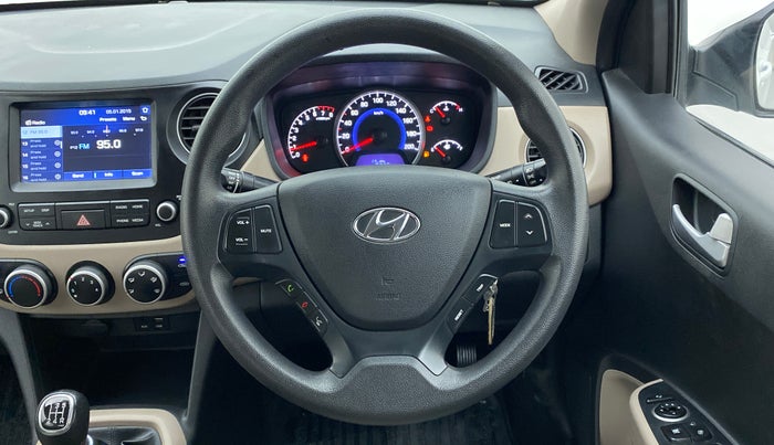 2017 Hyundai Grand i10 Sportz(O) 1.2 MT, Petrol, Manual, 30,600 km, Steering Wheel Close Up