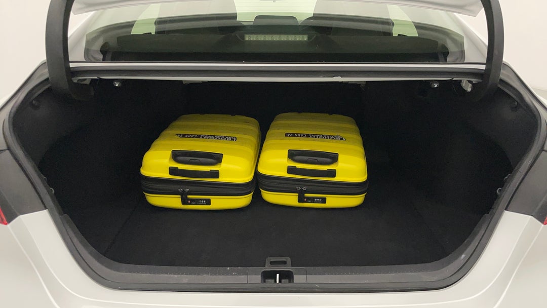 Boot Inside View with Luggage