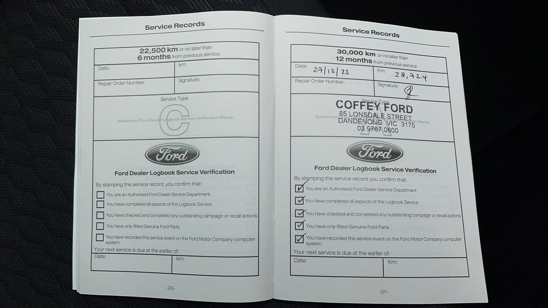 2021 Ford Puma Puma, Automatic, 38239 km, Service History