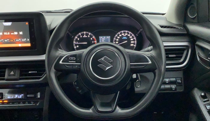 2022 Maruti BREZZA VXI SMART HYBRID, Petrol, Manual, 16,508 km, Steering Wheel Close Up