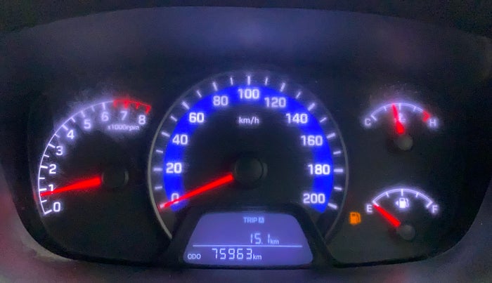 2014 Hyundai Xcent S 1.2, Petrol, Manual, 76,078 km, Odometer Image
