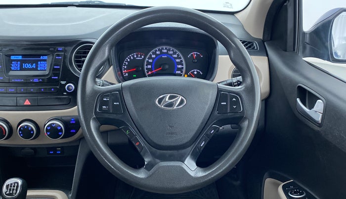 2016 Hyundai Grand i10 SPORTZ 1.2 KAPPA VTVT, Petrol, Manual, 31,839 km, Steering Wheel Close Up