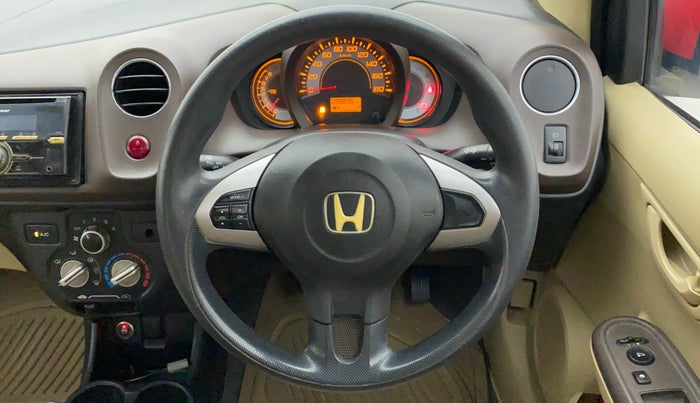 2012 Honda Brio S MT, CNG, Manual, 98,836 km, Steering Wheel Close Up