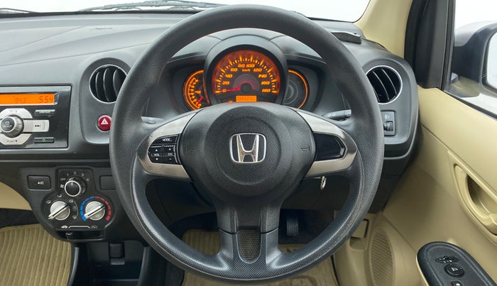 2014 Honda Amaze 1.2 SMT I VTEC, Petrol, Manual, 66,572 km, Steering Wheel Close Up