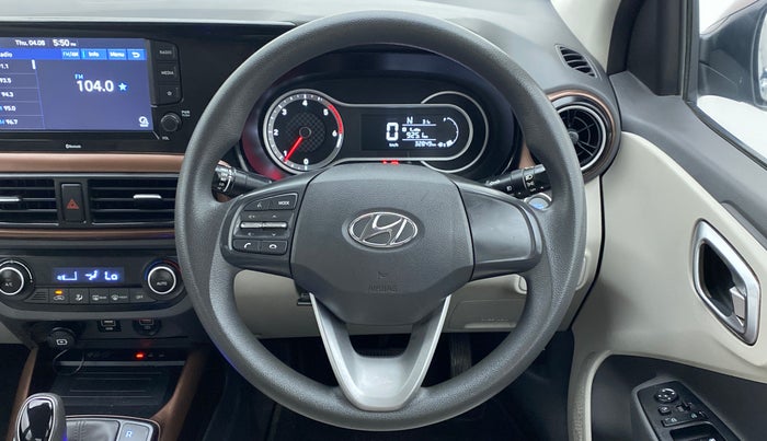 2020 Hyundai AURA SX+ AT 1.2CRDI, Diesel, Automatic, 32,928 km, Steering Wheel Close Up