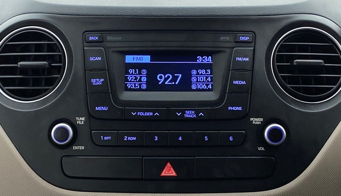 2016 Hyundai Grand i10 SPORTZ 1.2 KAPPA VTVT, Petrol, Manual, 56,397 km, Infotainment System