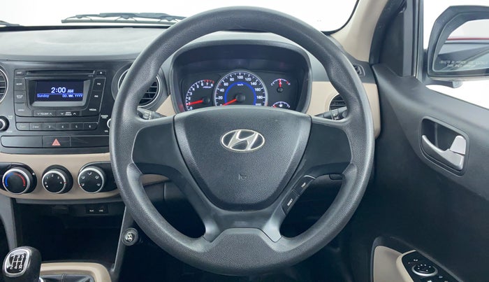 2014 Hyundai Grand i10 SPORTZ 1.2 KAPPA VTVT, Petrol, Manual, 47,090 km, Steering Wheel Close Up