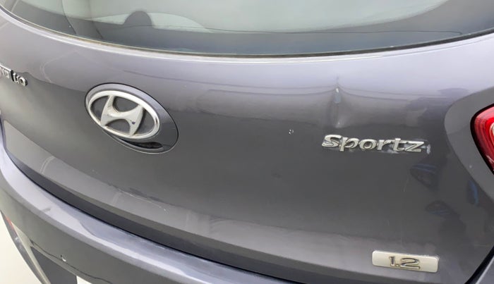 2013 Hyundai Grand i10 SPORTZ 1.2 KAPPA VTVT, Petrol, Manual, 79,205 km, Dicky (Boot door) - Slightly dented