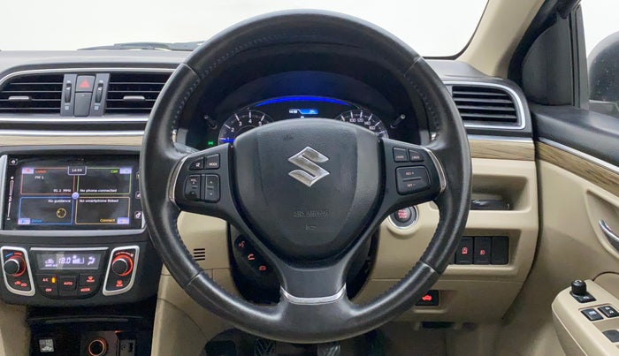 2019 Maruti Ciaz ALPHA 1.5 SHVS PETROL, Petrol, Manual, 62,586 km, Steering Wheel Close Up