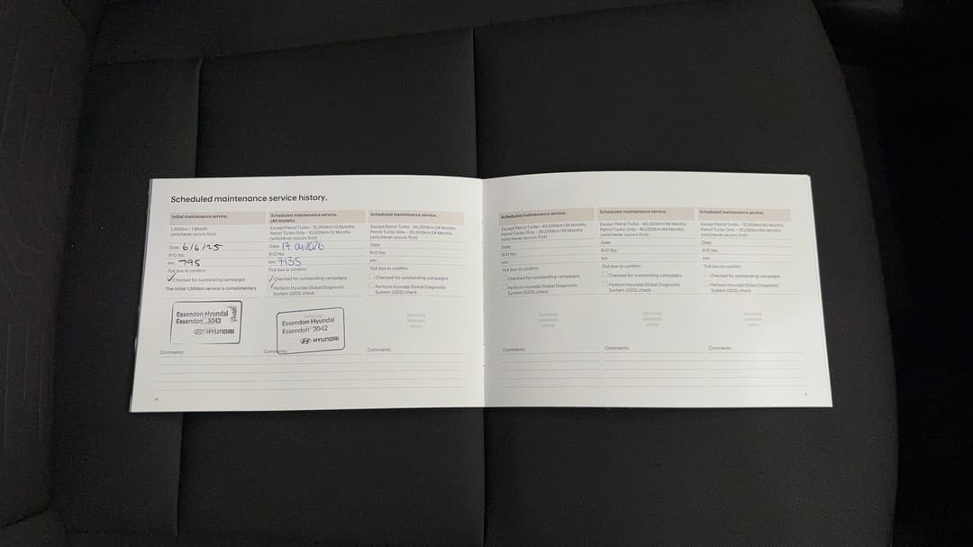 2025 Hyundai Kona Kona, Automatic, 11165 km, Service History