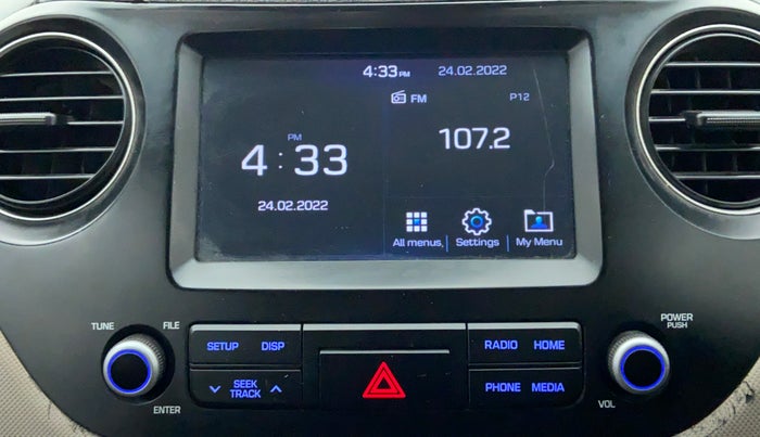 2019 Hyundai Grand i10 SPORTZ 1.2 KAPPA VTVT, Petrol, Manual, 69,796 km, Infotainment System