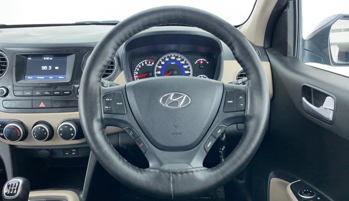 2017 Hyundai Grand i10 SPORTZ 1.2 KAPPA VTVT, Petrol, Manual, 7,293 km, Steering Wheel Close Up