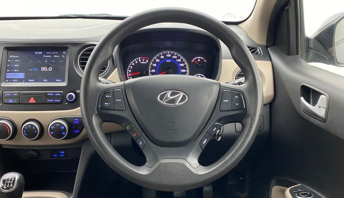 2017 Hyundai Grand i10 Sportz(O) 1.2 MT, Petrol, Manual, 35,912 km, Steering Wheel Close Up