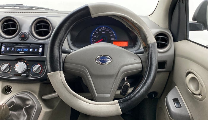 2016 Datsun Go T, Petrol, Manual, 76,598 km, Steering Wheel Close Up